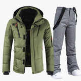 Men’s Ski Set with Hooded Jacket and Pants
