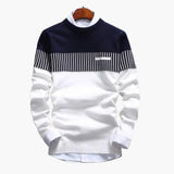 Men's Knitted Sweater with Stripes
