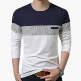 Men's Knitted Sweater with Stripes