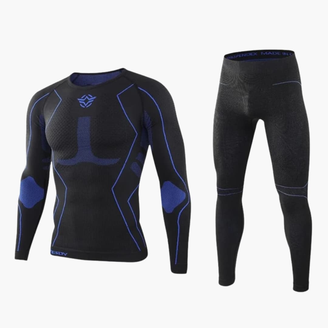 Men's Thermal Underwear Set with Long Sleeve Shirt and Pants