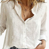 Women’s Blouse with Button Front and Long Sleeves