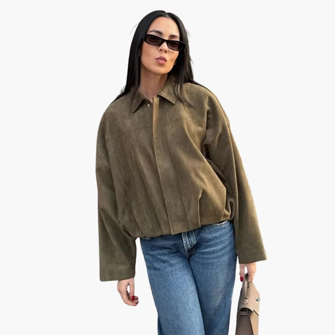 Women’s Jacket with Zipper Closure