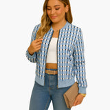 Women’s Transitional Jacket with Check Pattern