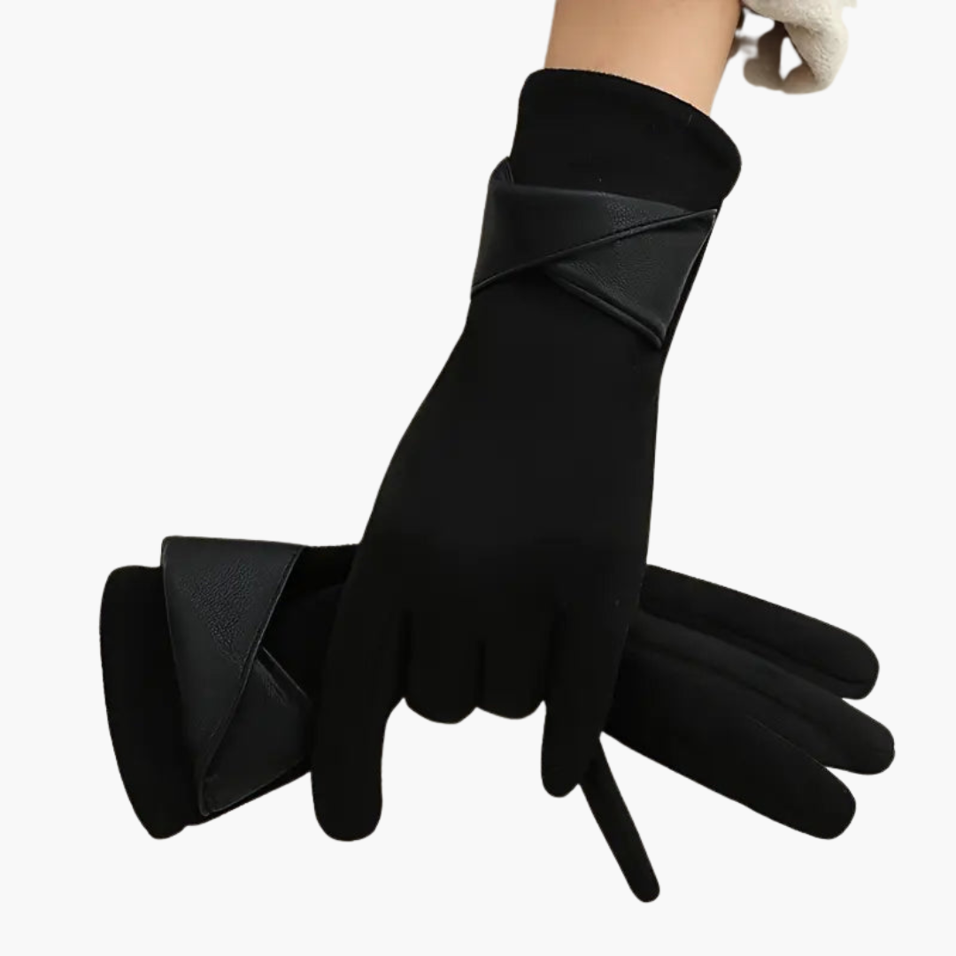 Women’s Winter Gloves with Fleece Lining and Adjustable Strap