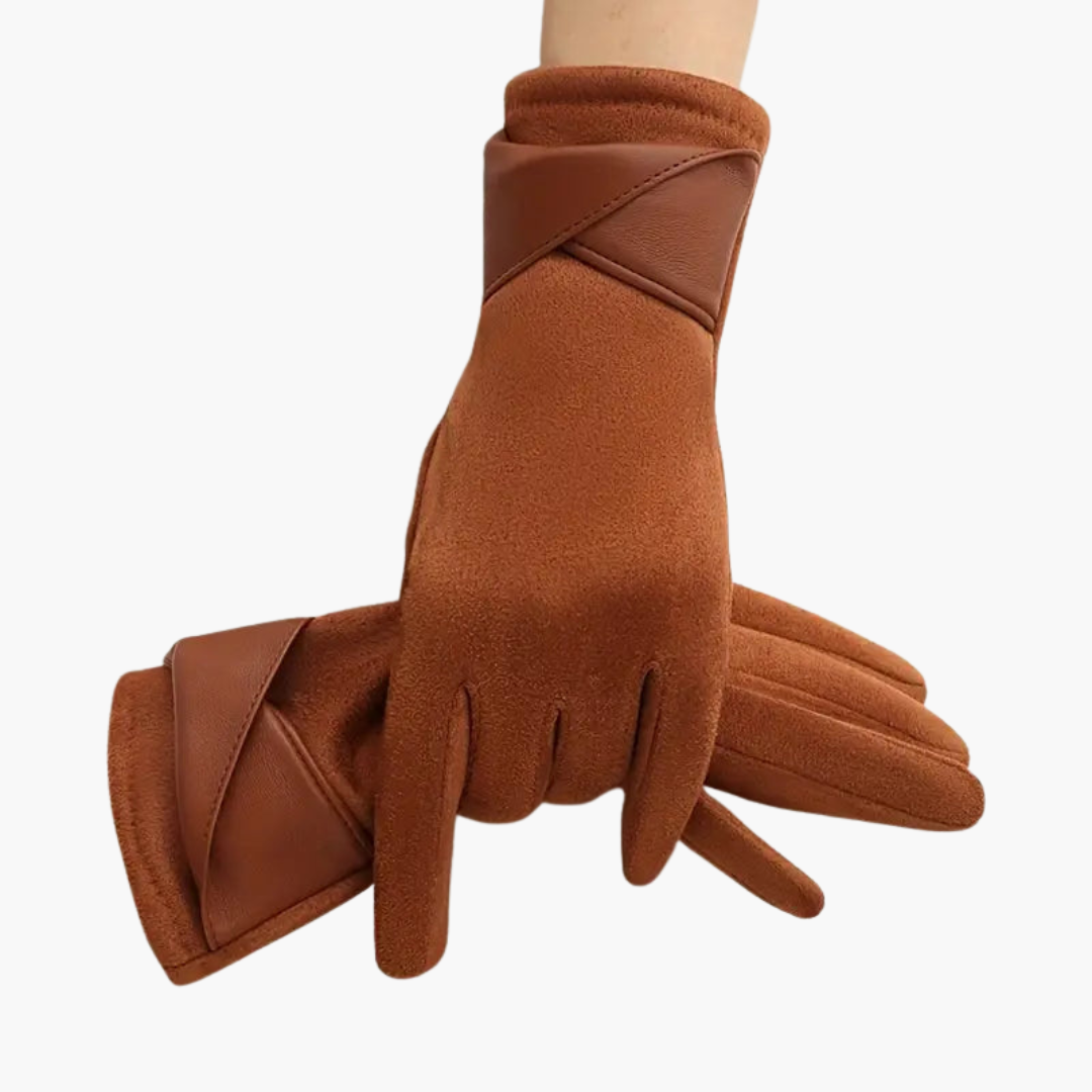 Women’s Winter Gloves with Fleece Lining and Adjustable Strap