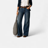 Women's Cotton Denim Jeans Wide Leg