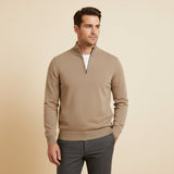 The Pescara Men’s  Smart Casual  Quarter Zip Sweater