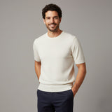 The Evoque Men’s Slim Fit Cashmere Shirt – Lightweight Short Sleeve Knit
