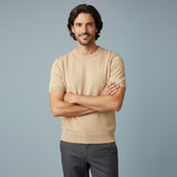 The Evoque Men’s Slim Fit Cashmere Shirt – Lightweight Short Sleeve Knit